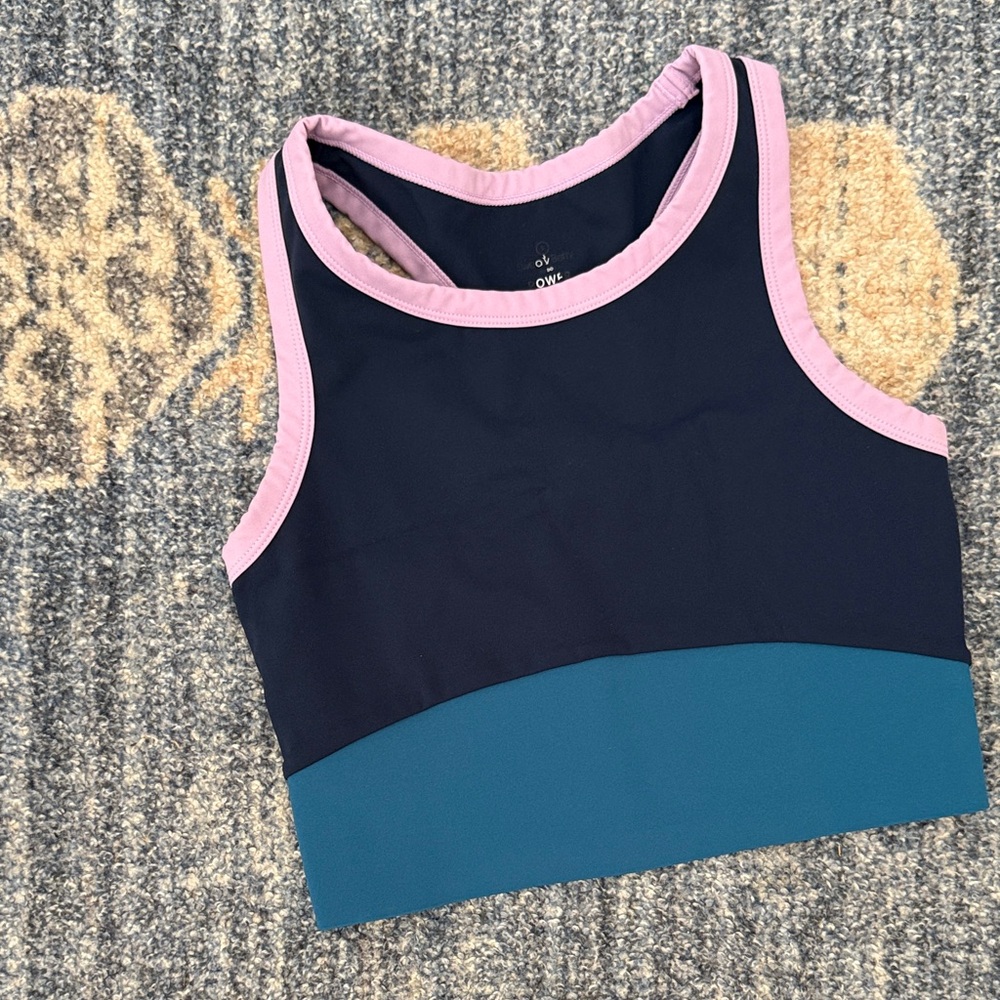 Sweaty Betty Navy and Teal Sports Bra